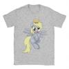 Miniso Men Women TShirt Derpy Muffins Hooves Unique Pure Cotton Funny Tees Short Sleeve MLPed T Shirt O Neck Clothing Gift Idea