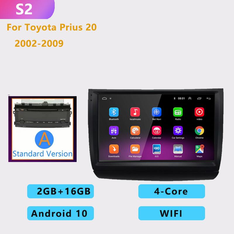 

2din HD IPS 9 дюймов Android10 автомобильное радио мультимедиа Carplay Auto GPS навигация DSP BT без DVD для Toyota Prius 20 2003 2002-2009