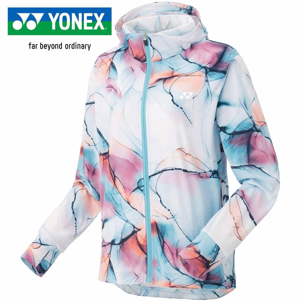 Yonex Knit Light Turquoise Size M Women's Warm-Up Hoodie, (540), (57086)