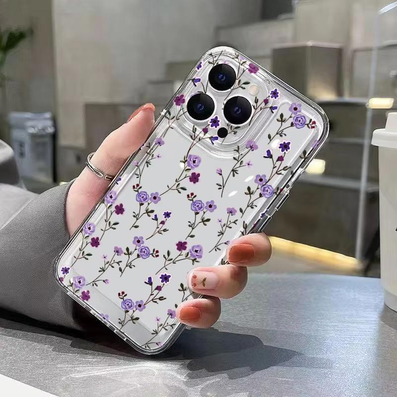 Colorful Floral Pattern Phone Case For Xiaomi Mi 17 Pro 15 14 13 12 11 Lite 5G Mi 15 T Pro 14T 13T 12T Clear Bumper Cover