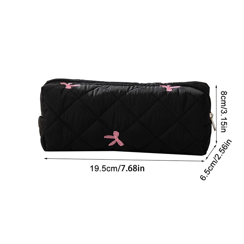 Mašle Stužka Penál Zpátky do školy Penál Dívky Měkký Velkokapacitní Penál Pouzdro na tužky Roztomilé Papírnictví Sáček na tužky