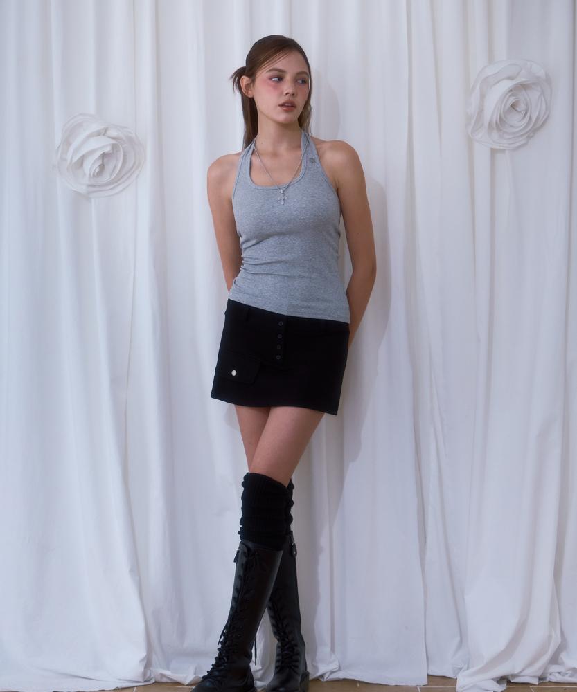 ROSEFRANTZ Pocket Mini Skirt [Black]
