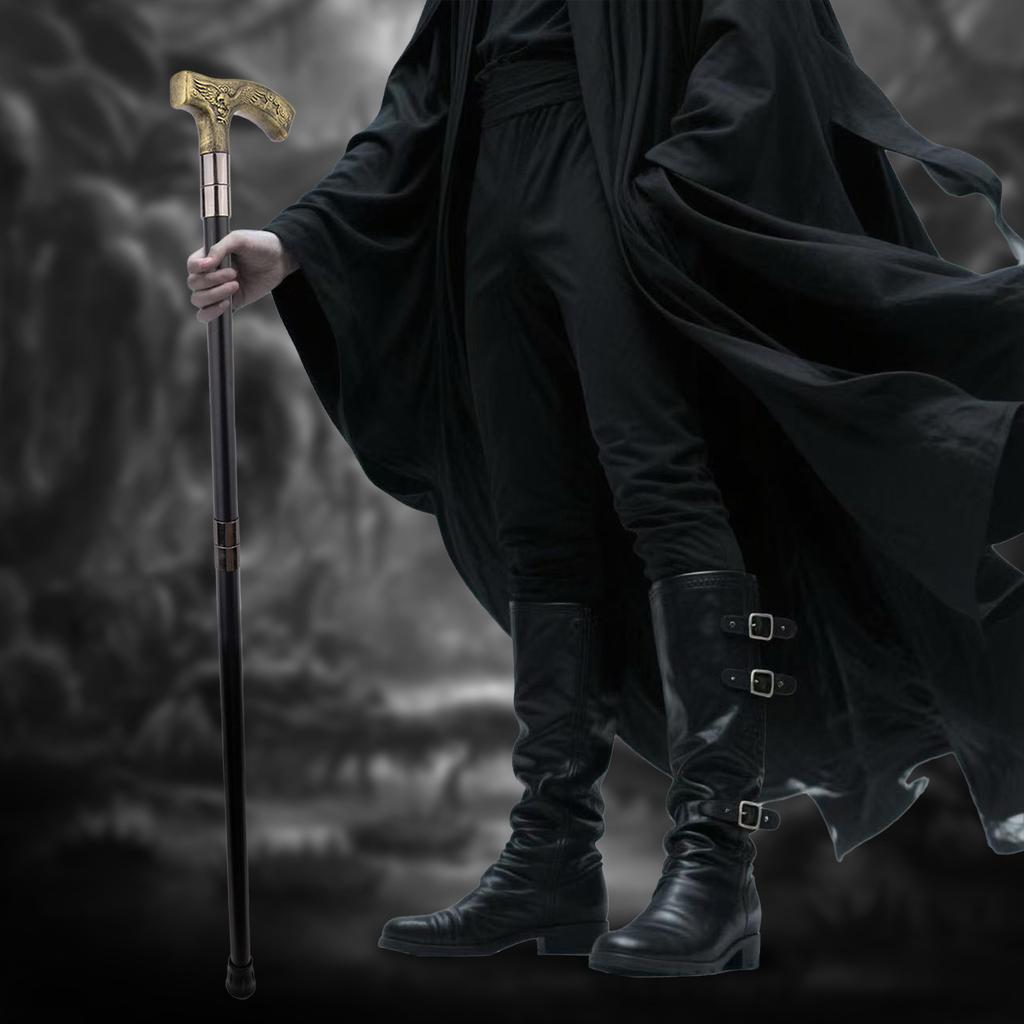 Yellow Resin Eagle Walking Cane Fashion Decorative Steel Stick Gentleman Elegant Cosplay Cane Knob Crosier 93cm