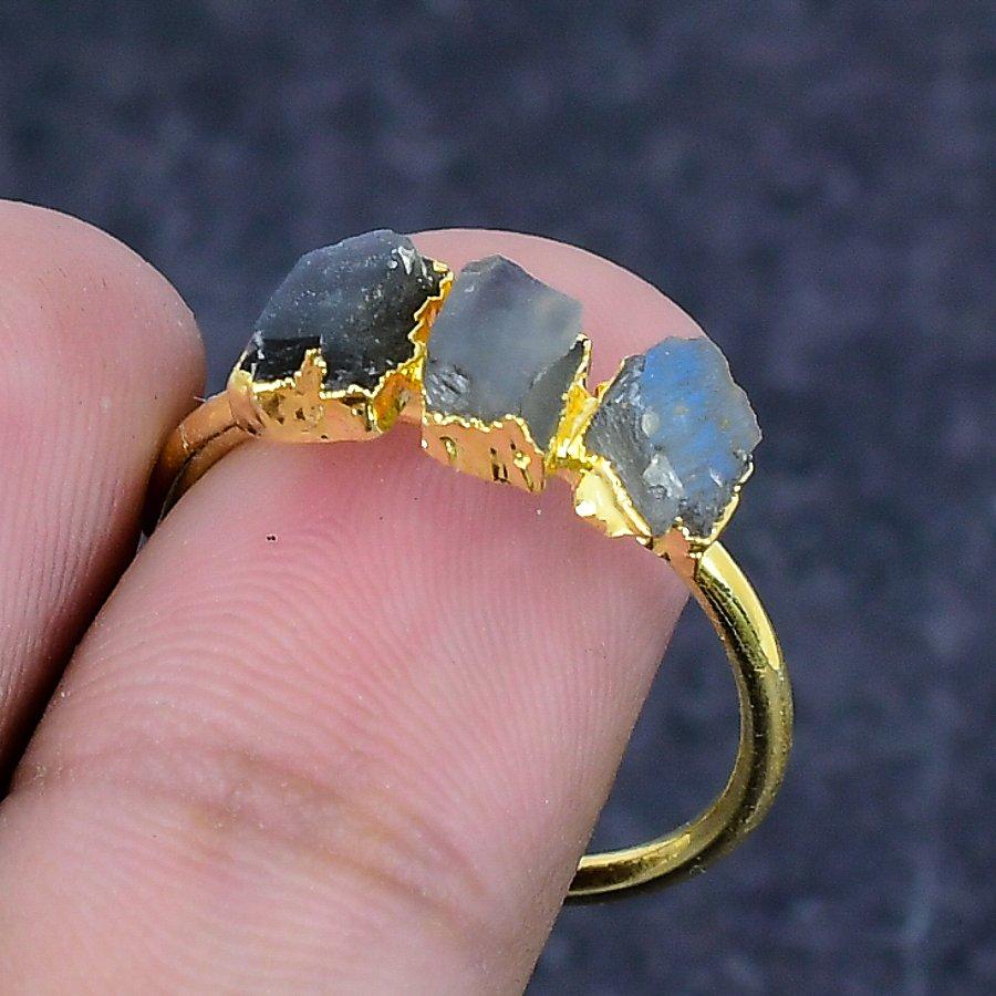 Botswana Agate Gemstone 925 Sterling Silver Jewelry Ring Size Adj