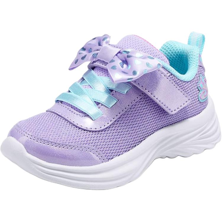 Skechers Girls Comfortable Fashion Non-Slip Durable Low-Top Walking Shoes Baby sneaker Lavender Light-Green 303199N-LVAQ