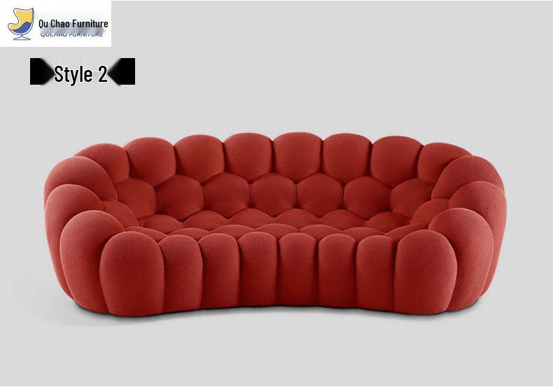 Roche Bobois Italian Modern Bubble Sofa - Light Luxury Irregular Shape for Small Apartment Living Room
