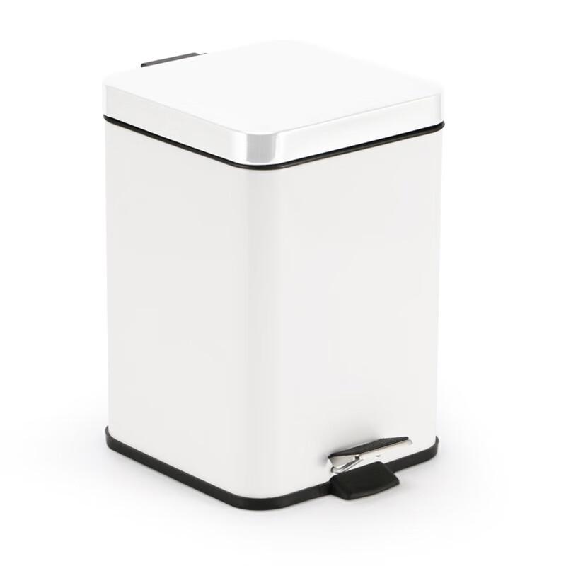Stainless Steel Square Foot Pedal Trash Can