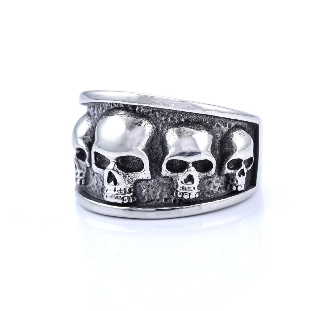 Multi-style Skull Rings, Retro Punk Men's and Women's Rings, Motorcycle Party Trendy Accessories