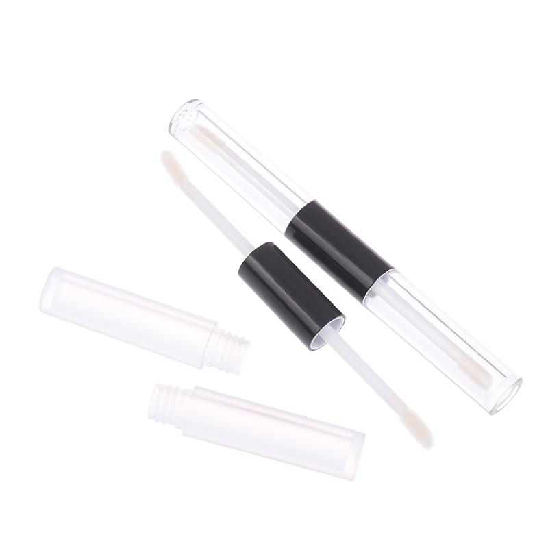 Double Head Clear Empty Mascara Tube With Wand Diy Eyeliner Tube Lip Gloss Bottle Packaging Eyelash Cosmetic Container Bottle