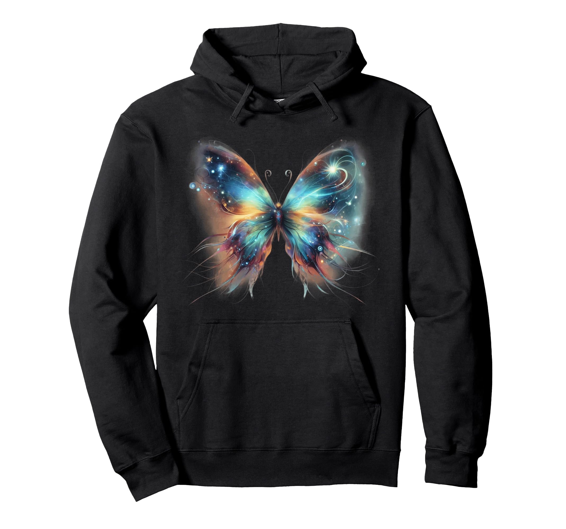 

Magical Butterfly Star Mystical Butterfly Galaxy Star Hoodie чёрный
