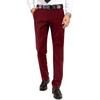 Formele Herenbroek Business-Casual Effen Kleur Stretch Rechte Pijp