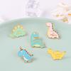 Charming Cartoon Cute Dinosaur Brooch Set Fashionable Pin Accessories For Clothing Bags