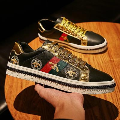 FashionBrand Embroidered Shoes Man Couple Casual Flats Sneakers Comfort Mens Skateboarding Black White Women Footwear Shoes for Men