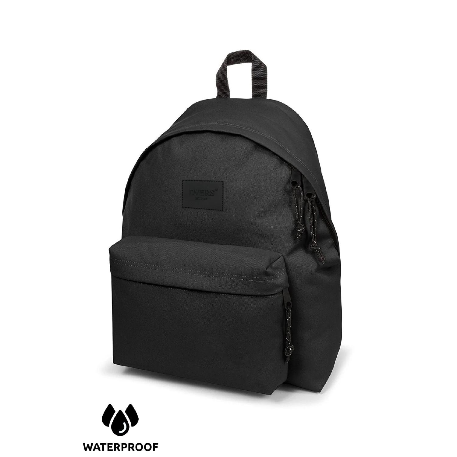 

Черный водонепроницаемый повседневный рюкзак унисекс с отделением для ноутбука