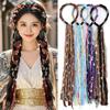 Elegant Headwear Vintage Hair Hoop with Pendant Boho Colored Rope Headband Cosplay Event