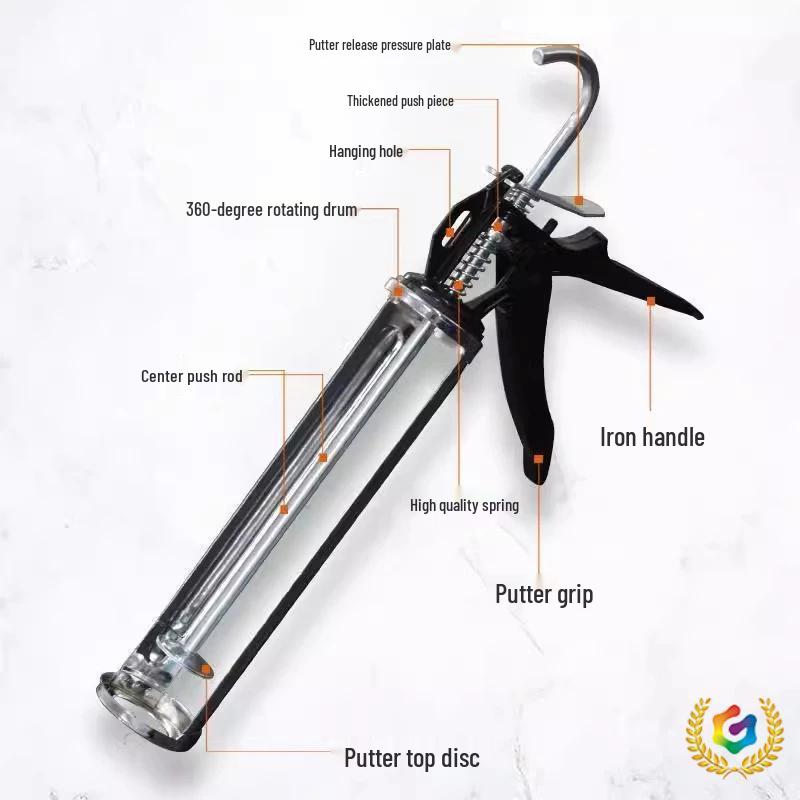 Labor-Saving Manual Caulk Gun with Multi-Bearing Design for Easy Silicone Application