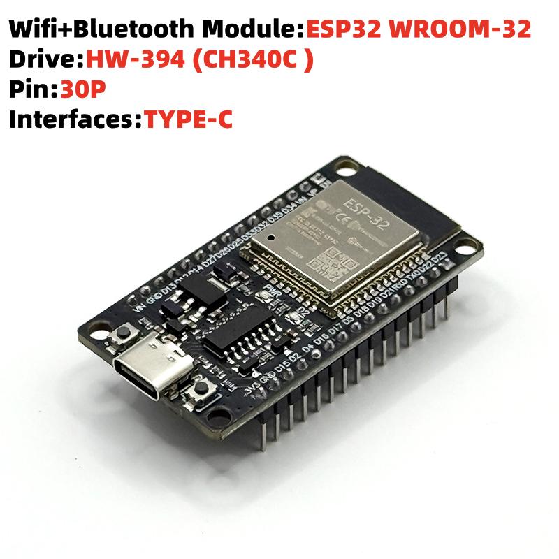 ESP32 WROOM-32 Development Board TYPE-C Micro USB WiFi Bluetooth Ultra-Low Power Consumption Dual Core Wireless BT Module 30 Pin