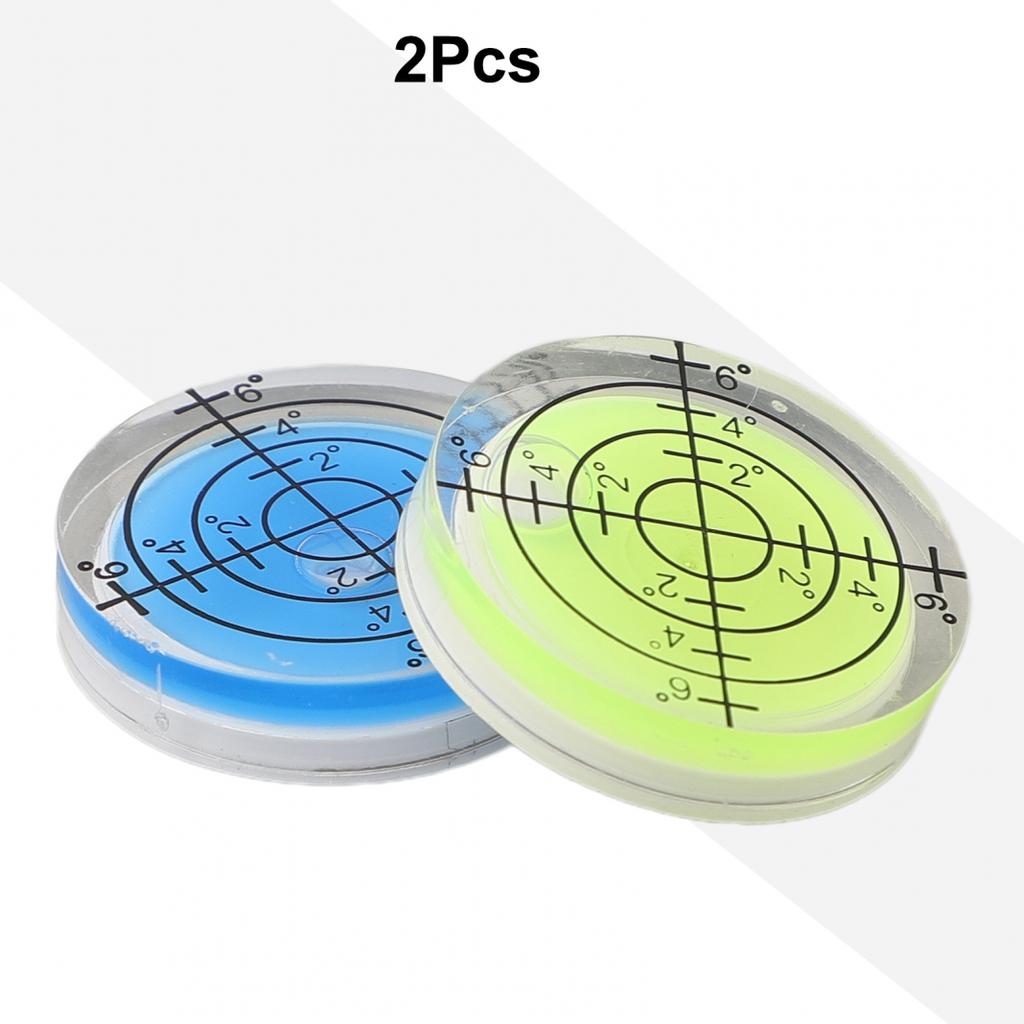 2Pcs 32mm Bubble Level Degree Mark Measuring Meter
