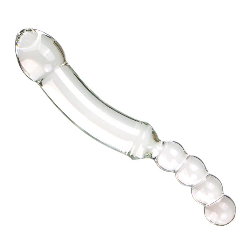 VaHppy Glass Dildo Artificial Penis Large 3.5--5.5cm 1004g Masturbators for Women Large 3.5--5.5cm Sex Toys Fist Shape Anal Plug