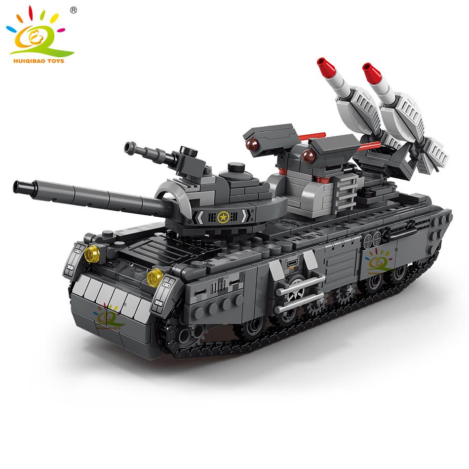 Non-Toxic Ww2 Military Tank 648Pcs 6In1 Building Blocks Set Truck Plane Army Bricks City Construction Toy For Children Kids Game