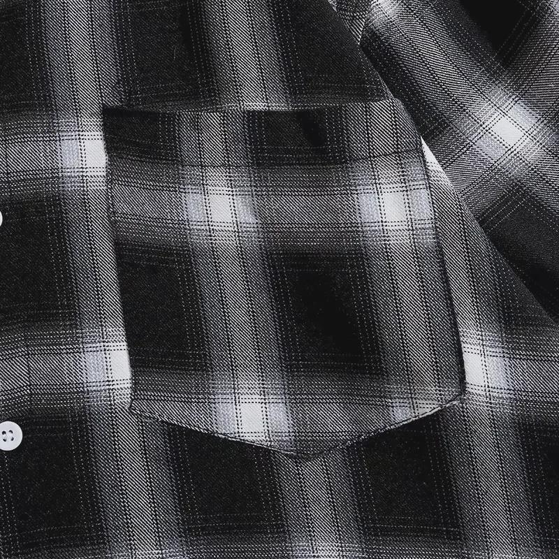 Men's Japanese Retro Plaid Shirt - Niche Design, Loose Long Sleeves, Spring/Autumn Casual Layering Shirt