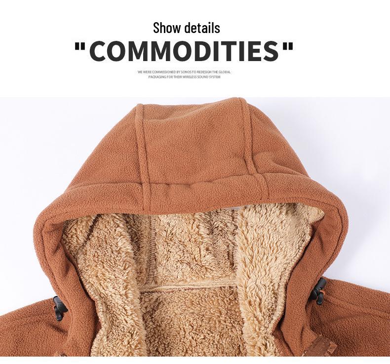 Men's Fleece Hoodie Jacket for Fall/Winter