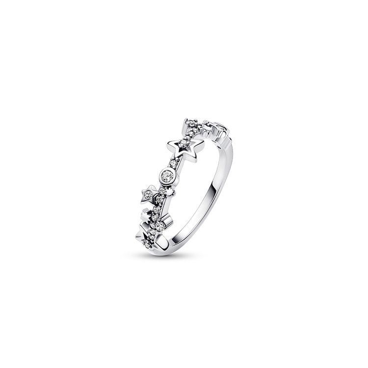 

Pandora Natural And Celestial Series Brilliant Galaxy Star Shaped S925 Silver Ring Women ring 192586C01 Box,50