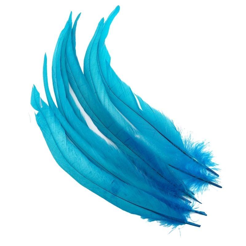 20Pcs Rooster Cock Pheasant Tail Feathers Plumes Diy Headdress Halloween Decoration Wedding Christmas Craft Supplies Accessories