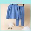 Cozy Wool Silk Baby Boys Girls Thermal Pajamas Set With Soft Fabric For Autumn Winter