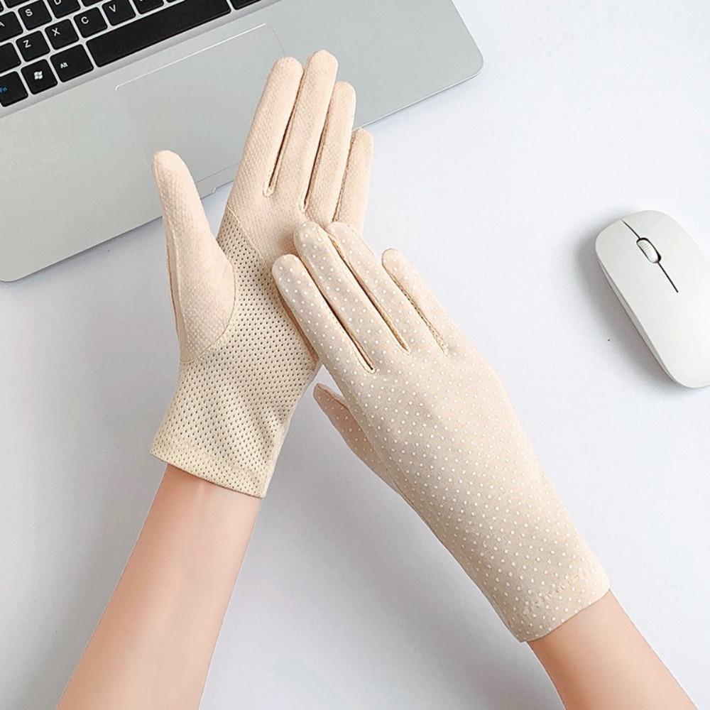 Atmungsaktive Reit-Fahrhandschuhe Anti-UV-Nagelkunst-Fäustlinge Neue Eis-Seidenhandschuhe Geschenk