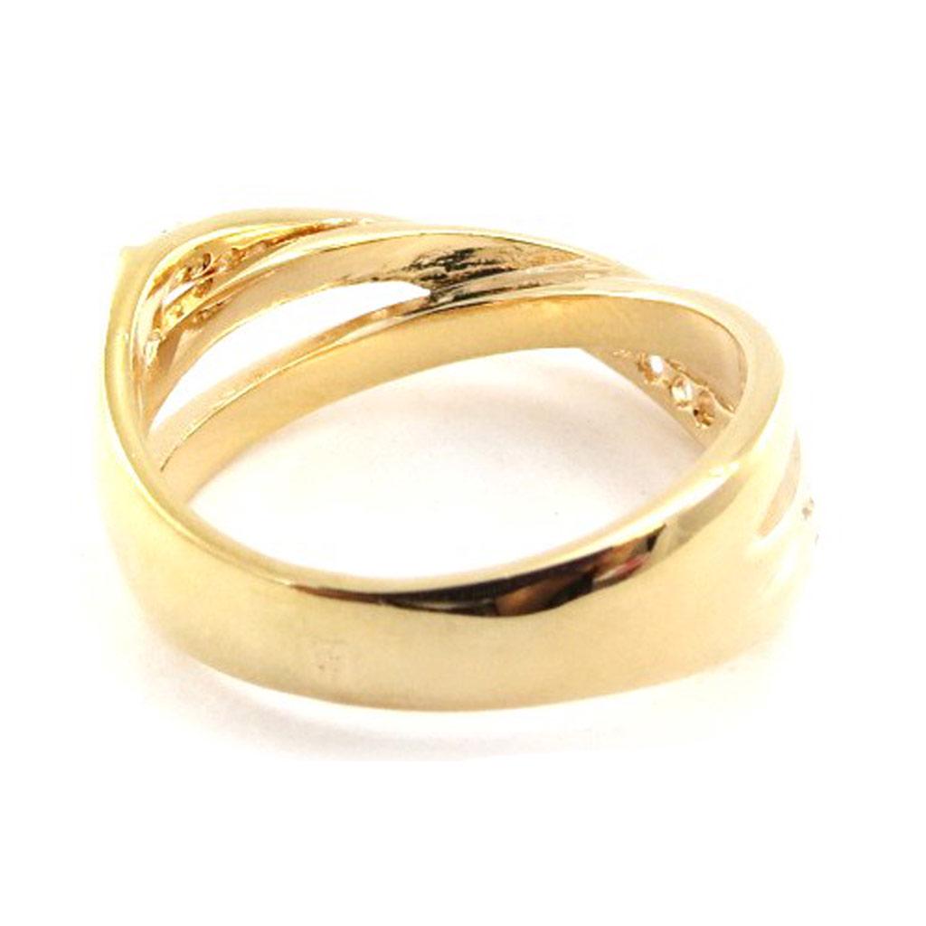 Gold Plated Ring 'Goddess' White Gold - 7 Mm