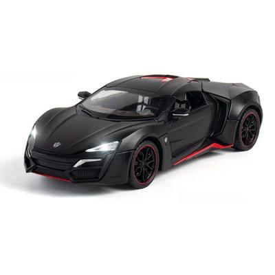 1/24 Lykan Hypersport Model auta ze slitiny & Hračky Vozidla Hračka Auto Kovová sbírka Dětské hračky Dětské dárky Rychle a zběsile
