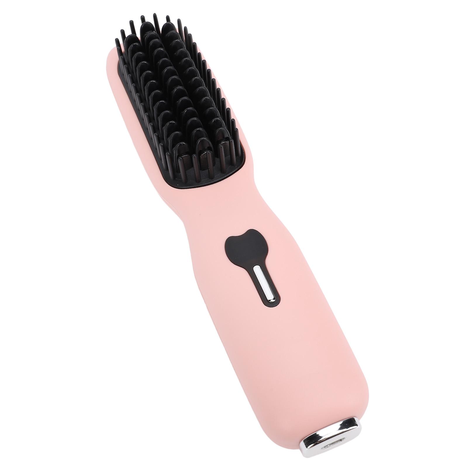 Беспроводная расческа-выпрямитель для волос 11 температурных режимов Быстрый нагрев Защита от ожогов Портативная выпрямляющая щетка для
