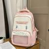 Contrast Color Large Capacity Backpack Student Schoolbag Women's Lightweight Backpack
