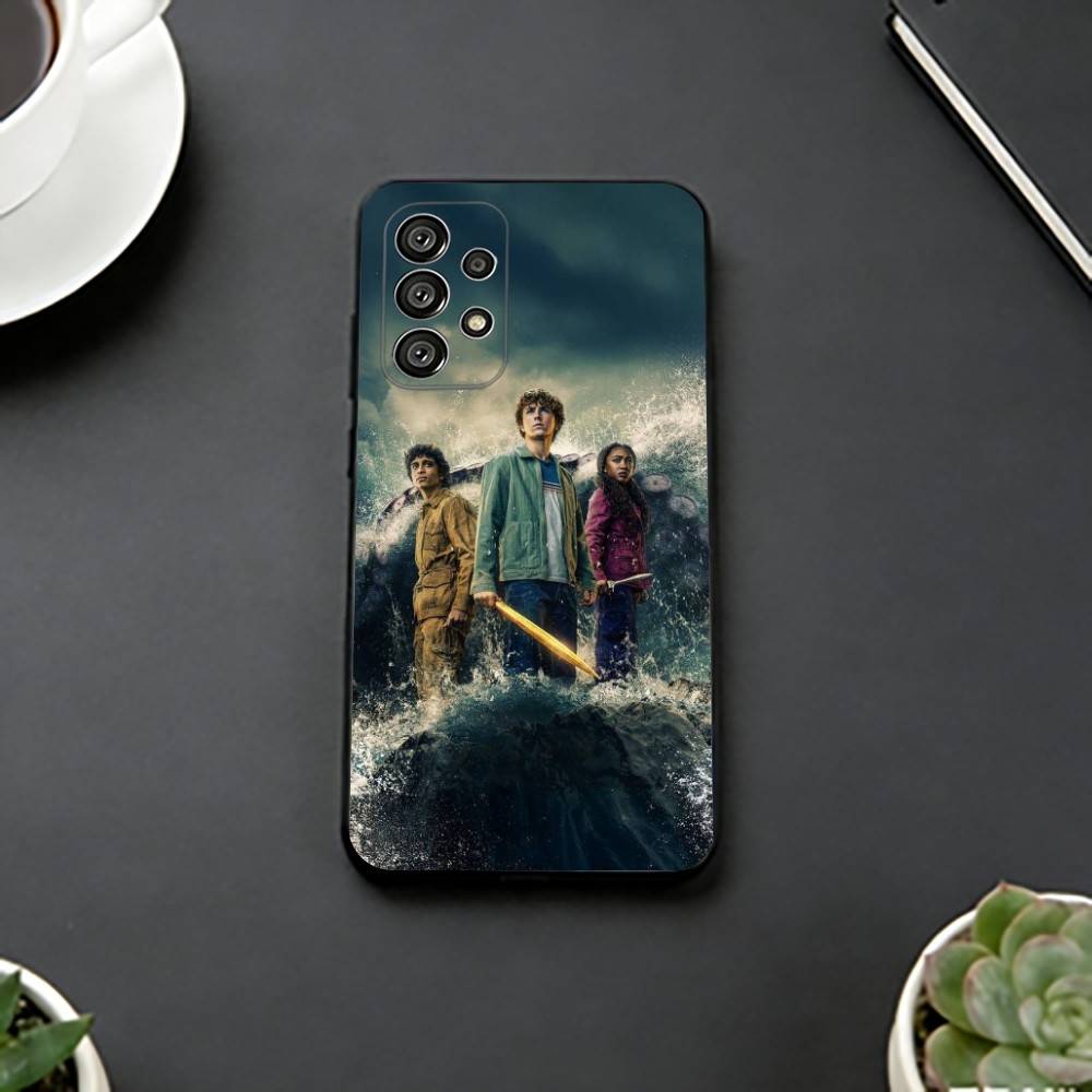 Percy J-Jackson Phone Case Black Silicone Soft For Samsung S25,S24,S21,S22,S23,S30,Ultra,S20,Plus,Fe,Lite