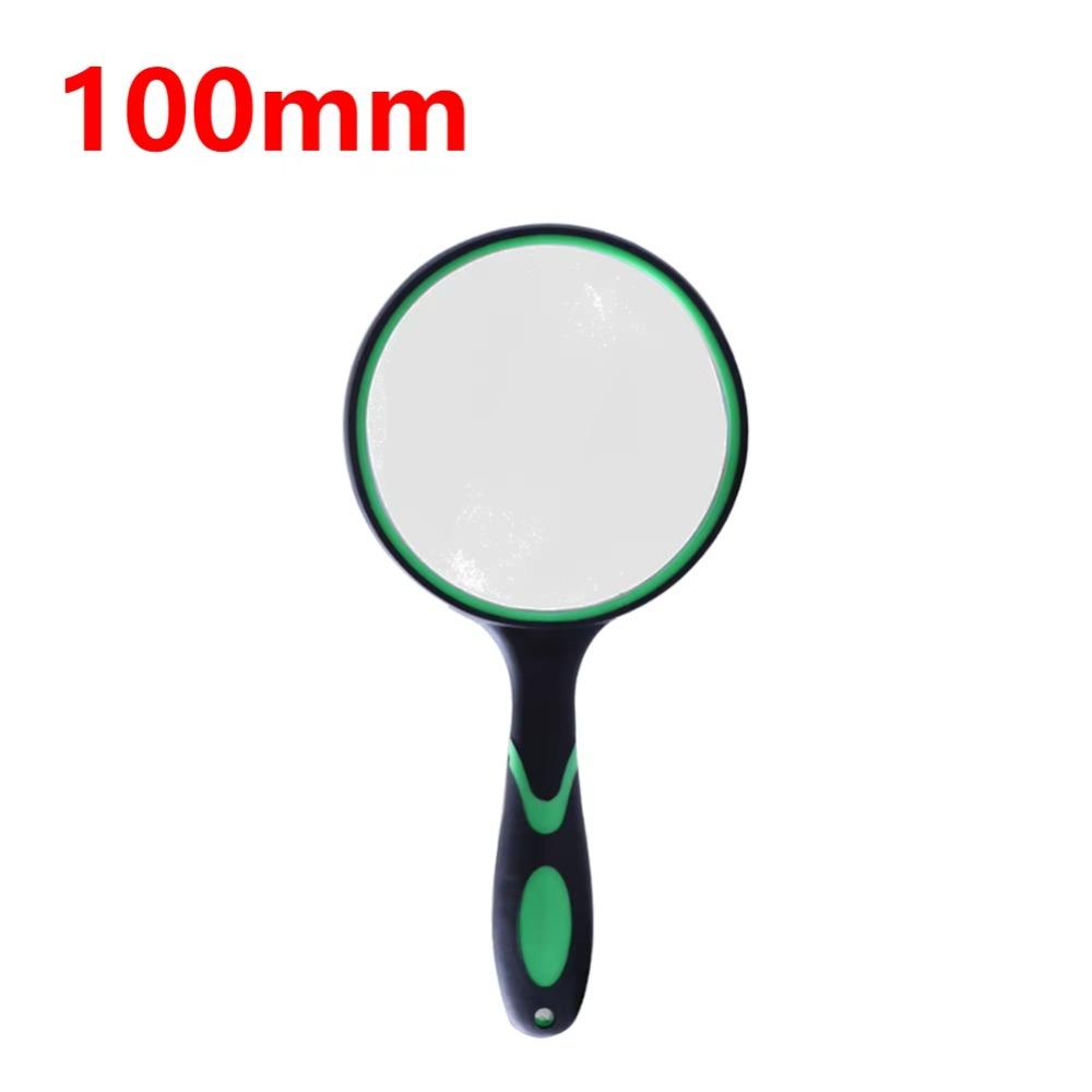 1Pcs Antique Mahogany Handle 10X Magnifying Glass 50/65/75/90/100mm Eye Loupe  For Reading Book