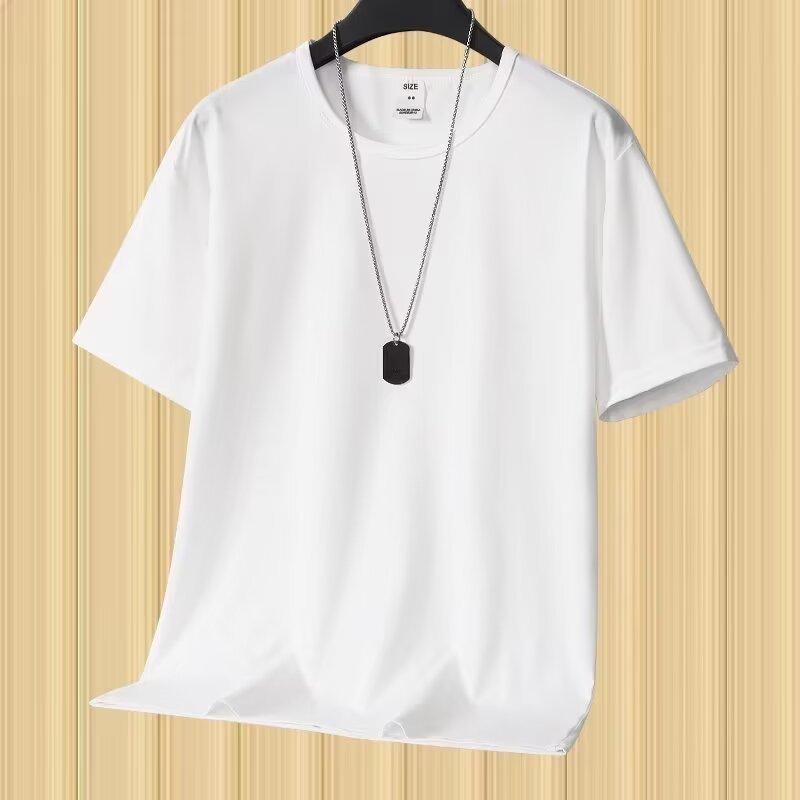 

Американская ретро футболка с коротким рукавом Хлопок Летняя Свободная Принт Большой размер Универсальная Приталенная Футболка с круглым вырезом Топы с коротким рукавом 5XL