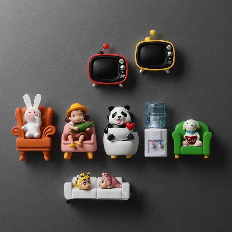 Simulation Sofa Resin Refrigerator Stickers Creative Magnetic Stickers 3D Cute Refrigerator Decoration Po Wall Gift