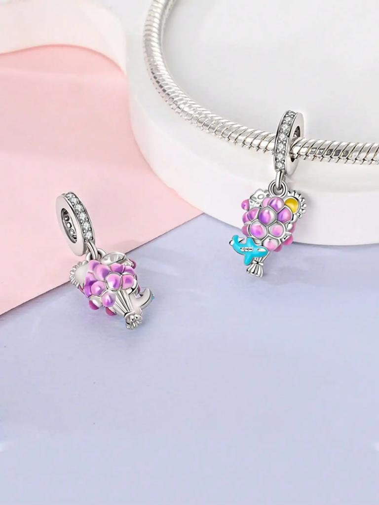 Charms Plata Backpack Flowers High Heels Beads Charm Copper Plated Fit Copperoriginal Bracelet For Jewelry Making Diy Charm