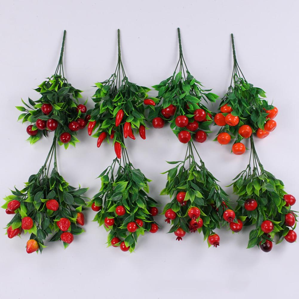 Simulierte Pflanze Simulierte Frucht Heimdekoration Schaumstoff Orange Pfeffer Granatapfel