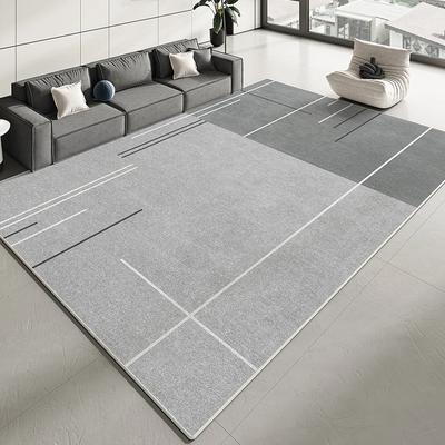 Tapete Listras Simples Antiderrapante e Fácil de Limpar Tapete de Chão para Sala de Estar Tamanho Grande Tapete para Sofá Mesa de Centro Decoração de Casa