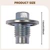 Oil Pan Drain Plug 090-211 55568037 Metal for Chevrolet Volt 2011-2015