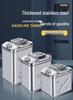 Portable 304 Stainless Steel Fuel Can - 30L/25L, Thickened for Oil, Gasoline, Diesel, Car Spare Tank