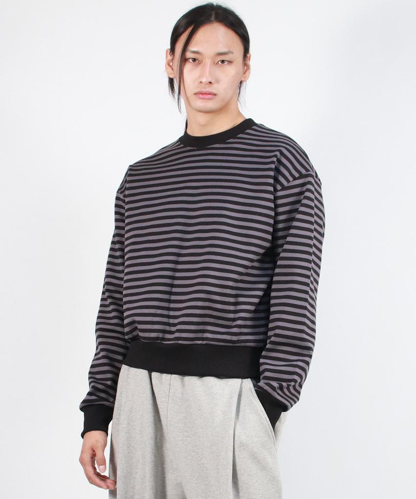 Deumakeu M Stripe Medium-Fit Sweatshirt - Black