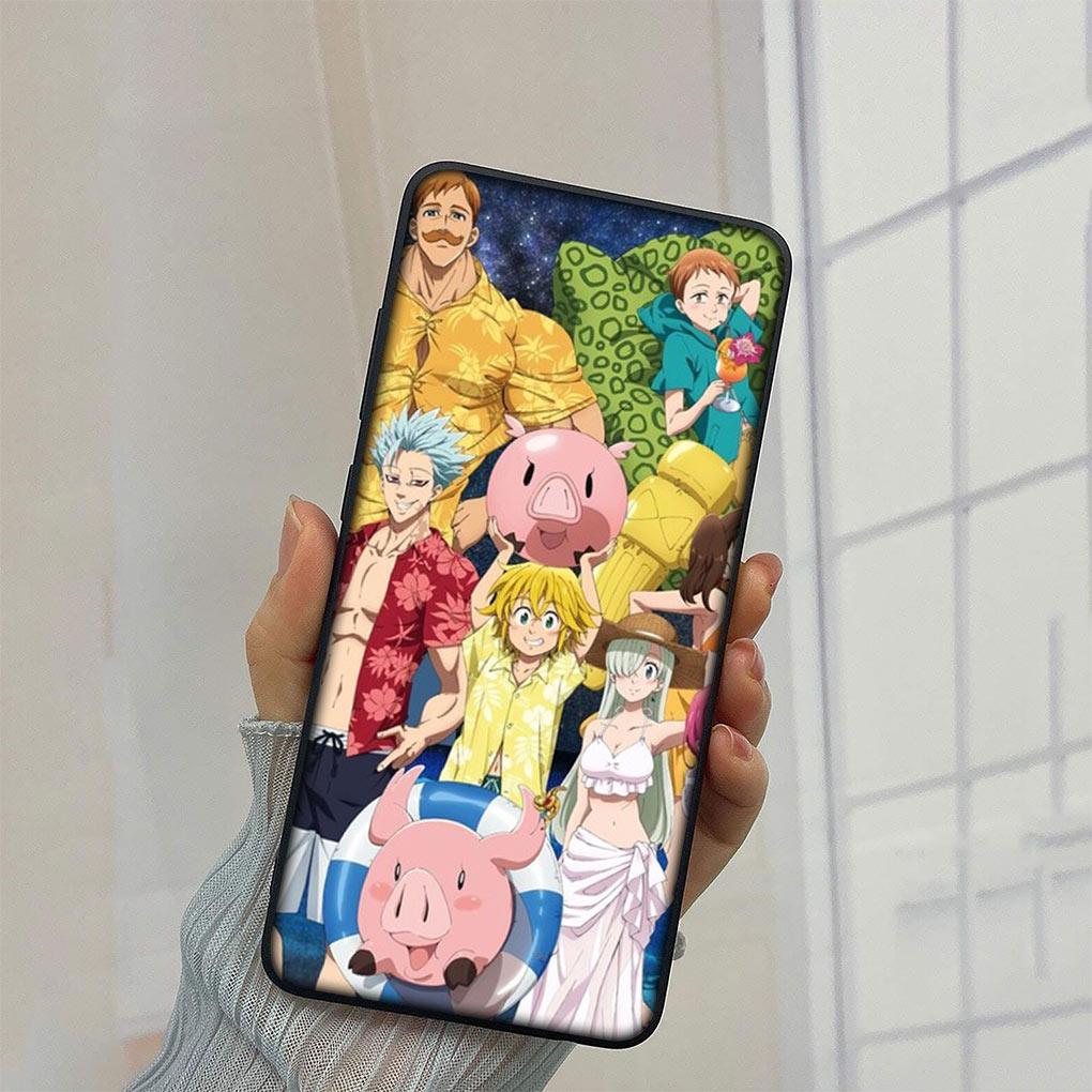 Anime Sedm smrtelných hříchů Meliodas Kryt na telefon pro Samsung Galaxy A10 A20 A53 A30 A31 A32 A50 A51 A52 A12 A33 Měkký TPU kryt