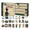 Simulation Scene Accessories 2026 Career Advent Calendar, 24-Day Countdown Box with Mini Occupation Retro Gift Set Figures, Community Helper Ornament