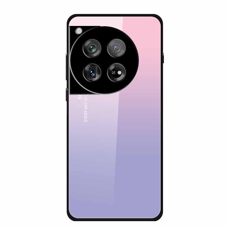 Personalized Seven-Colored Tempered Glass Phone Case for OnePlus 12 - Unisex
