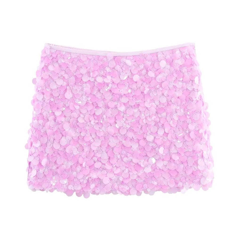 Sparkly Skirts For Women Wrapped Glitter Short Skirt For Night Out Party