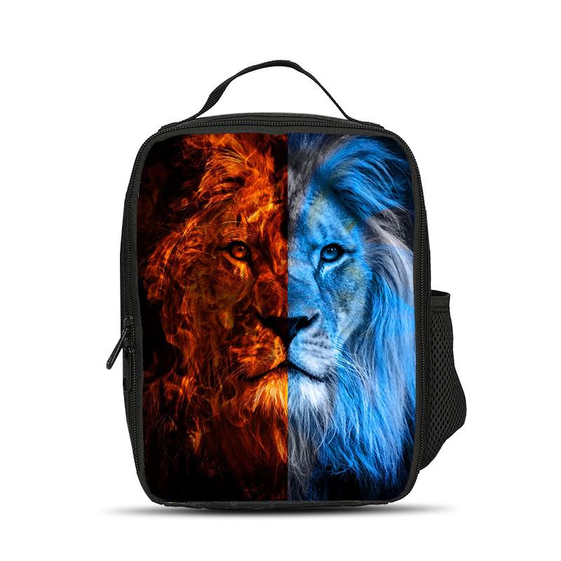 Lion Ice Bag Lunch Bag Versatile Cartoon Large Capacity Strong Performance Best Gift for Boy or Girl School Birthday