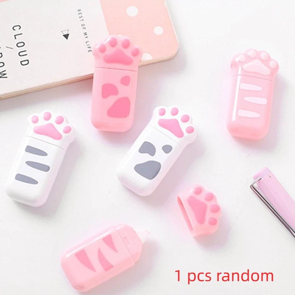 School Office Supply Stationery Correction Supplies White Out Corrector Cat Claw Correction Tape Random